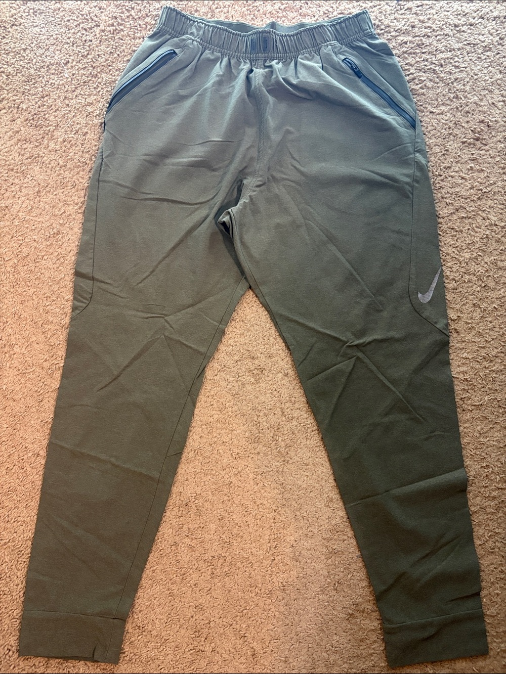 Nike Olive Green Men's Performance Joggers